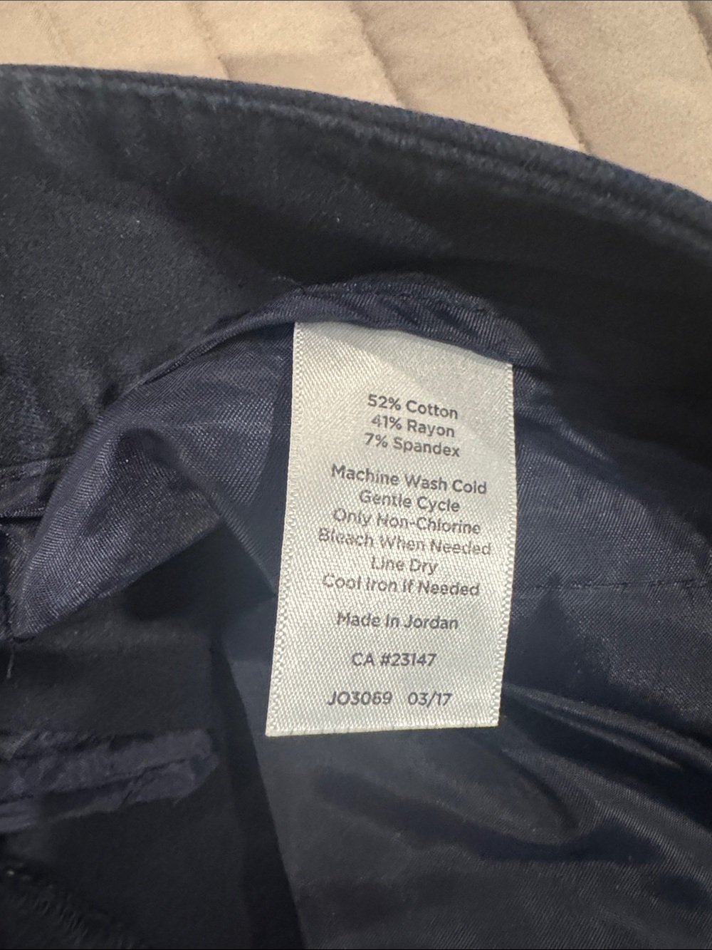 Talbots Curvy Navy Pants - Picture 5 of 7